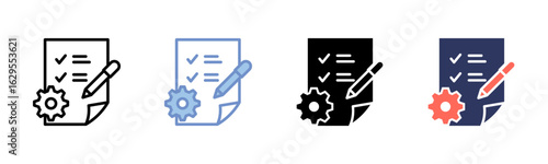 Preparation icon sheet multiple style collection