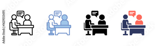Mentorship icon sheet multiple style collection