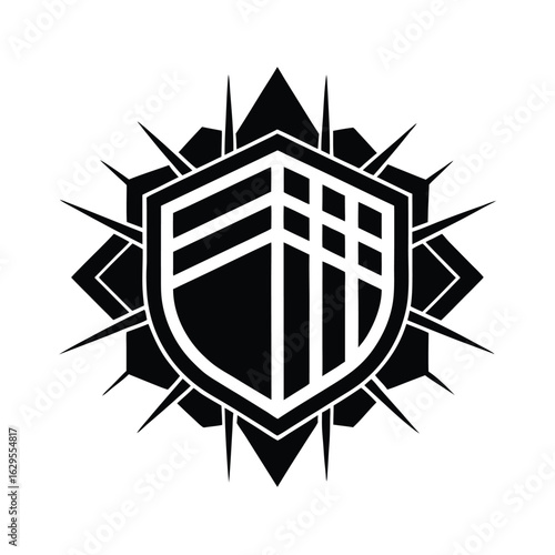 Bild auf Leinwand Urban Graffiti Inspired Padel Logo