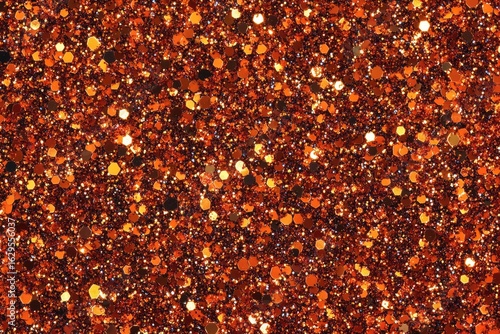 Glittering Copper Sparkles, Shiny Texture, Festive Copper Color, Shimmering Background