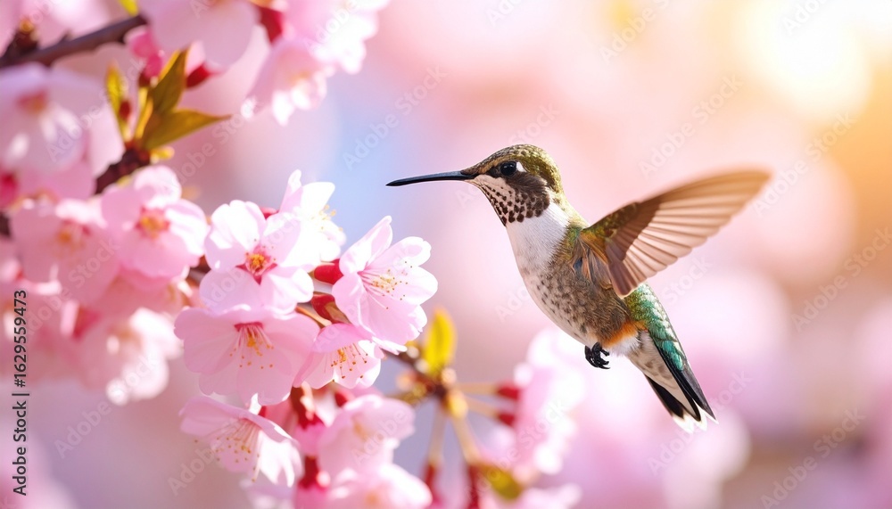 Fototapeta premium hummingbird on a flower