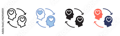 Empathy icon sheet multiple style collection
