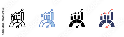 Benchmarking icon sheet multiple style collection