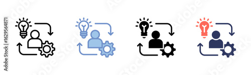 Initiative icon sheet multiple style collection