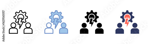 Conflict Management icon sheet multiple style collection