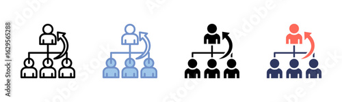 Succession Planning icon sheet multiple style collection