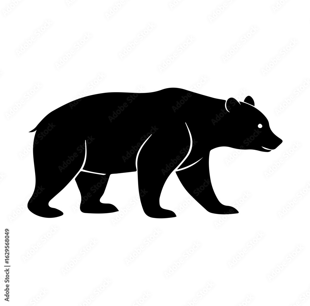 Fototapeta premium Bear Svg, Bear Vector File, Bear Lover Svg, Bear Cut File, Bear Design, Bear Clipart, Bear Cricut, Bear Silhouette Svg, Animal Clipart, Bear Clipart