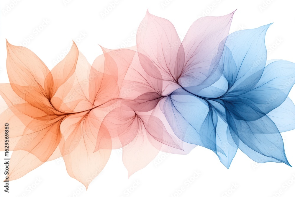 Obraz premium Gentle abstract spring backdrop with blooming floral design and vibrant tones