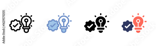 Innovation icon sheet multiple style collection