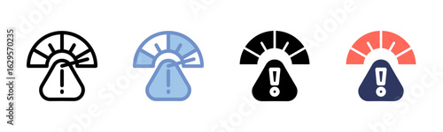 Risk Level icon sheet multiple style collection