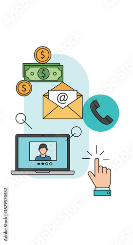 Financial transactions and digital communication methods for business growth and customer engagement strategies