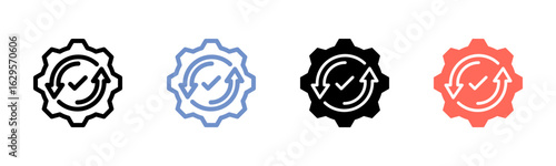 Automation icon sheet multiple style collection
