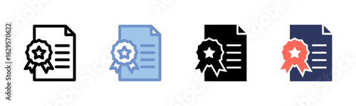Standard icon sheet multiple style collection