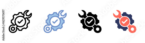 Serviceability icon sheet multiple style collection