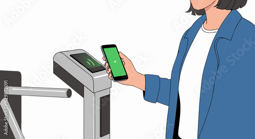 Contactless Payment and Access System with Mobile Phone, Modern and Streamlined Approach to Security and Transaction Convenience
