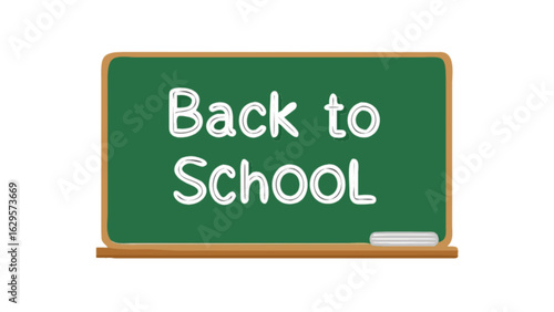 Back to school chalkboard vector design for education and learning resources for teachers and students
