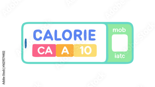 Calorie counter app interface design for mobile fitness tracking and health management application ui design