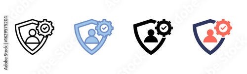 Authorization icon sheet multiple style collection