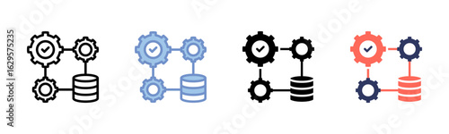 Database Management icon sheet multiple style collection