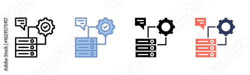 Server Management icon sheet multiple style collection