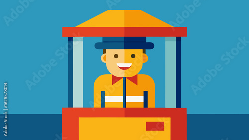 cartoon character of man with a suitcase