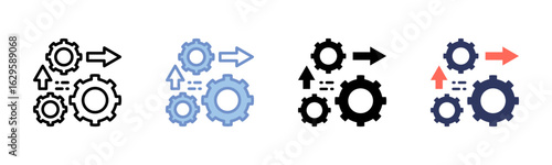 Systems icon sheet multiple style collection