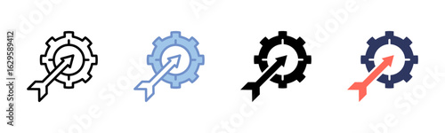 Effectiveness icon sheet multiple style collection