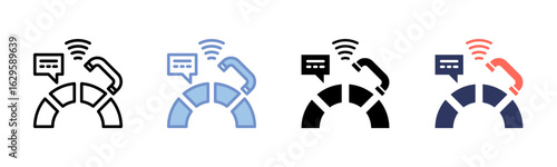 Dial icon sheet multiple style collection