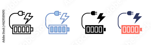 Battery icon sheet multiple style collection