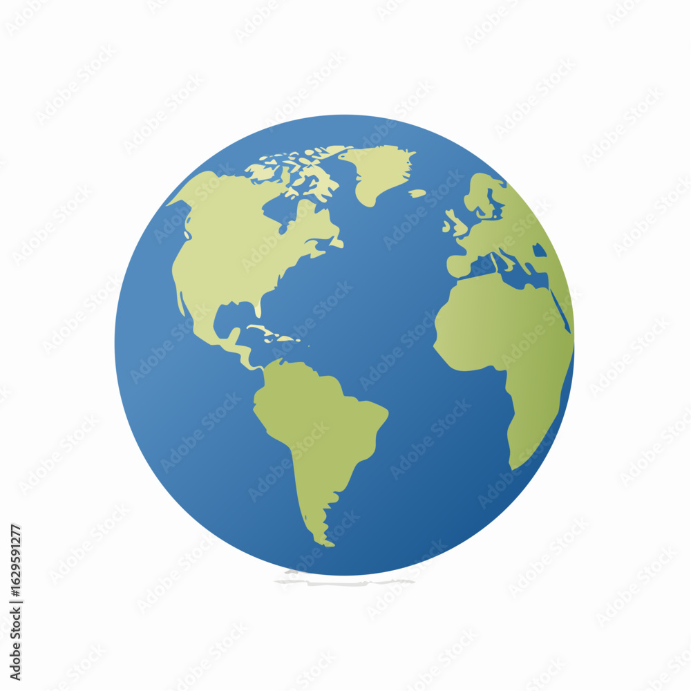 A realistic 3D earth globe with a detailed world map stands out against a clean white background, perfect for business or geography concepts A realistic 3D earth globe with a detailed world map stands out against a clean white background, perfect for business or geography concepts