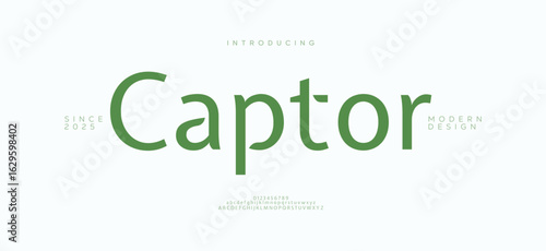 Tableau sur toile Captor modern stylish capital alphabet letter logo design