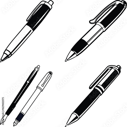 pen vector silhouette