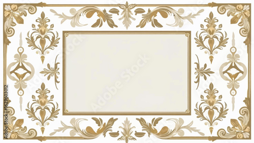 Vector vintage ornament frame elements as wedding invitations