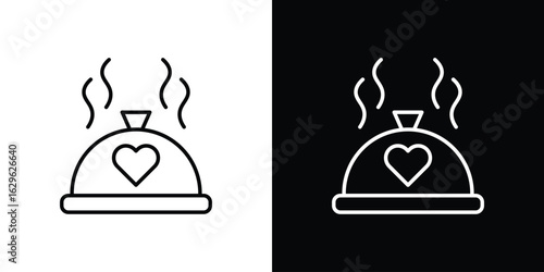 Wedding dinner icon. editable stroke web icons