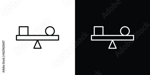 Stability icon. editable stroke web icons