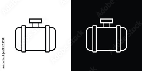 Sewerage tank icon. editable stroke web icons