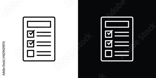 Reservation icon. editable stroke web icons