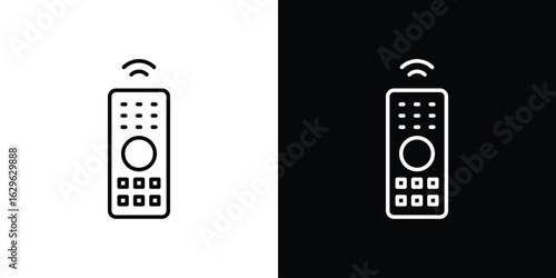 Remote control icon. editable stroke web icons