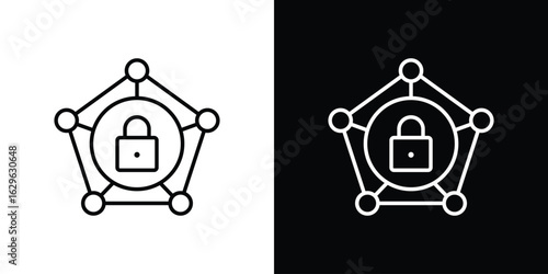 Private network icon. editable stroke web icons