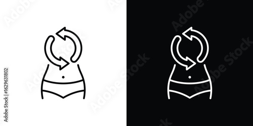 Metabolism icon. editable stroke web icons