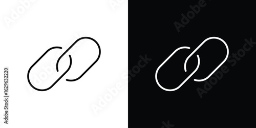 Link icon. editable stroke web icons