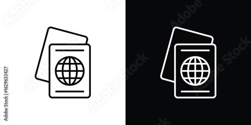 Immigration icon. editable stroke web icons