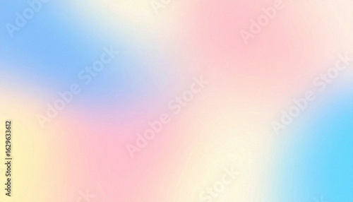 Soft pastel gradient flag with smooth transitions of pink, blue, and yellow hues in a dreamy abstract design.