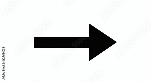 Black pointing arrow on a white background. Arrow has a simple, modern design with a thick rectangular shaft and a triangular head. It symbolizes direction, movement png Free Download Black pointing arrow on a white background. Arrow has a simple, modern design with a thick rectangular shaft and a triangular head. It symbolizes direction, movement png - GFXLoad
