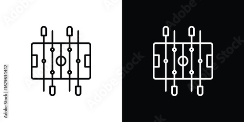 Foosball icon. editable stroke web icons