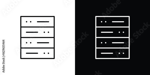 Data center icon. editable stroke web icons