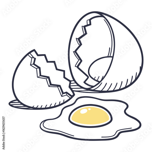 vector illustration of an egg