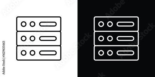 Cylinder database icon. editable stroke web icons