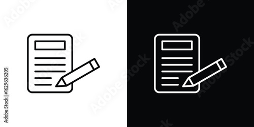 Content icon. editable stroke web icons