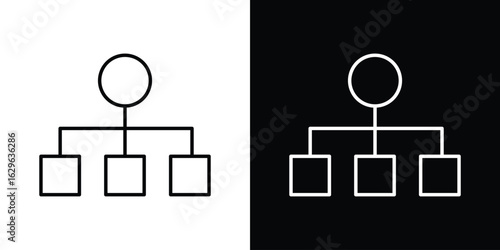 Consolidation icon. editable stroke web icons